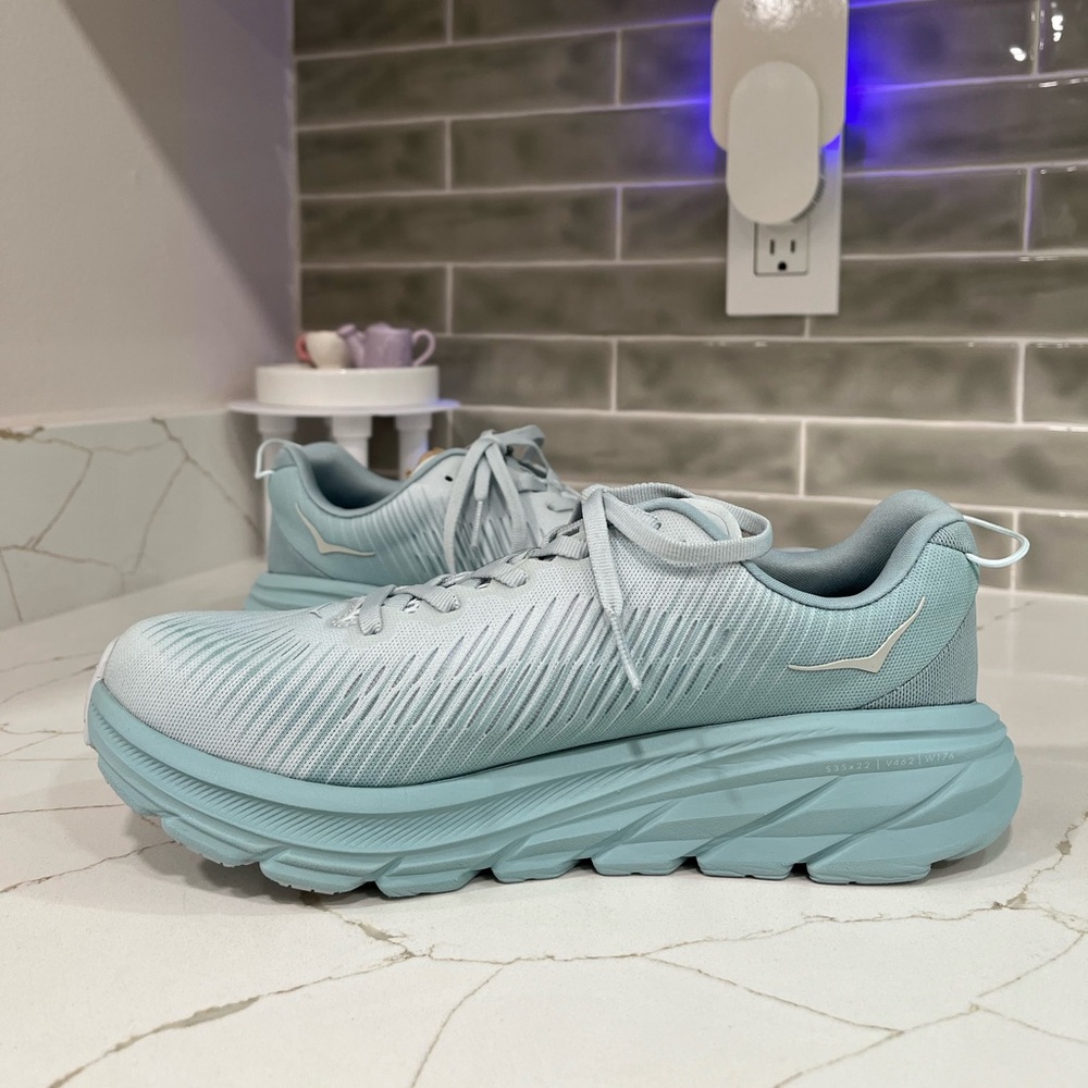 Hoka Rincon 3 Running Shoes. Women’s Size 7.5 Color Ice Flow/ Cloud Blue - Picture 4 of 9